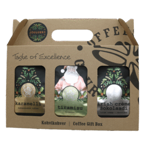 Aromatizētas kafijas dāvanu iepakojums 3x200g Ziemassvētki